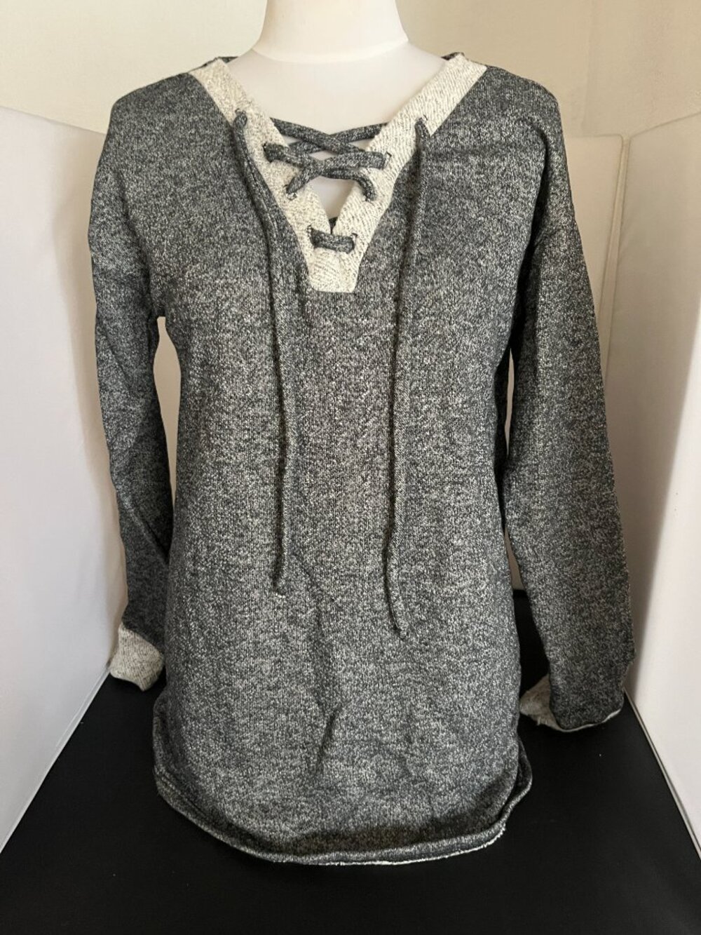 Short Tunic/Sweater w Cross Ties